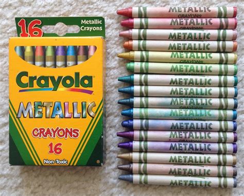 metallic box colors|Crayola Metallic FX and Metallic Crayons: What's Inside the Box.